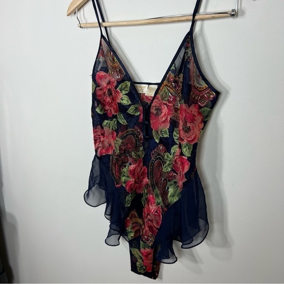 Vintage Gold Label Victoria’s Secret Lingerie One Piece Bodysuit Teddy - Picture 3 of 15